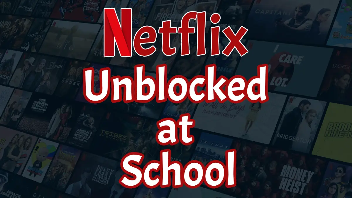 A student happily watching Netflix unblocked at school